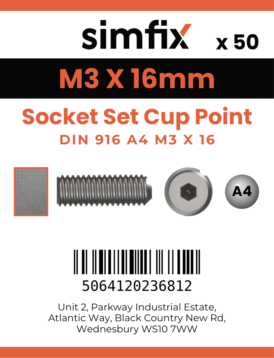 Simfix product label - 916A403016-T