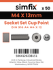 Simfix product label - 916A404012-T
