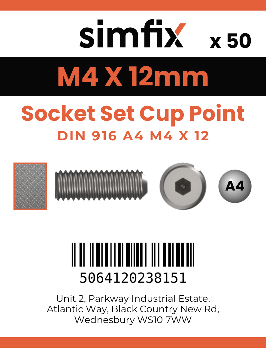 Simfix product label - 916A404012-T