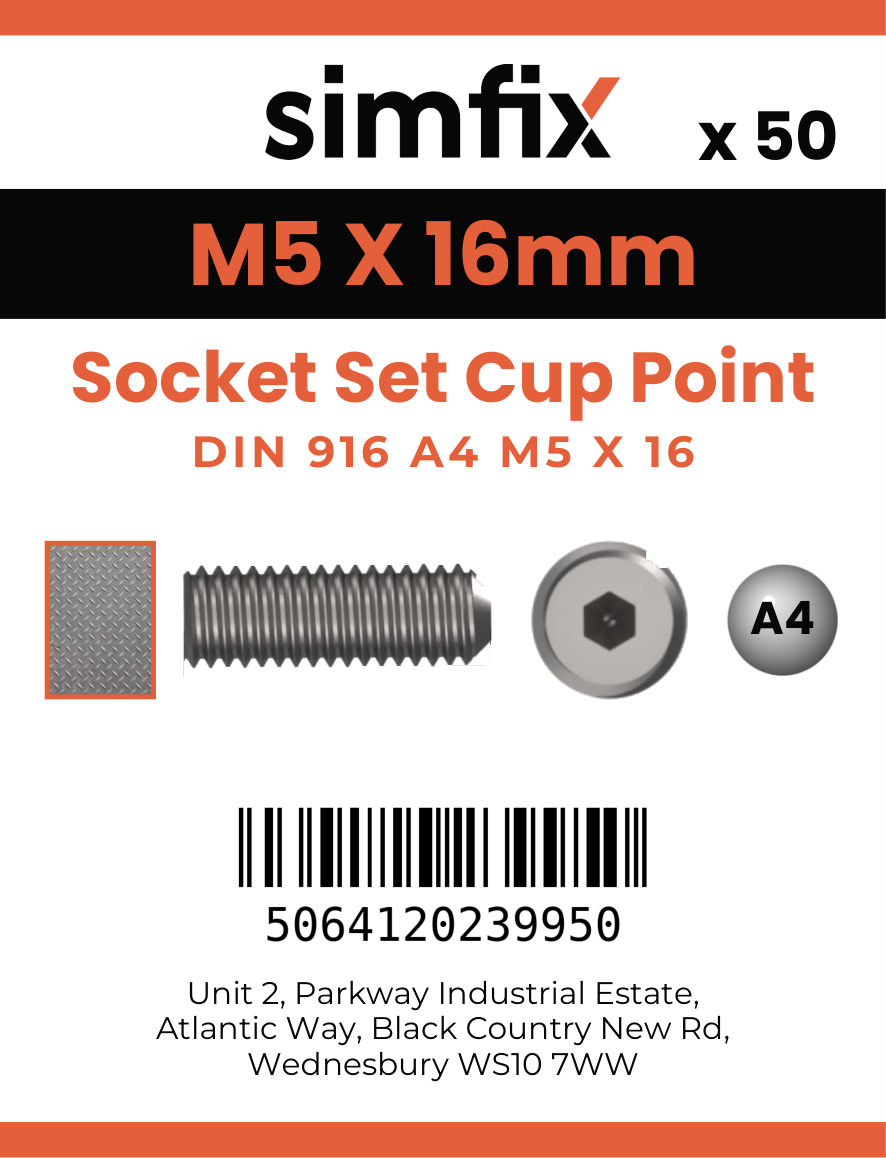 Simfix product label - 916A405016-T