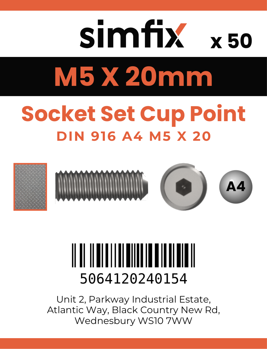 Simfix product label - 916A405020-T