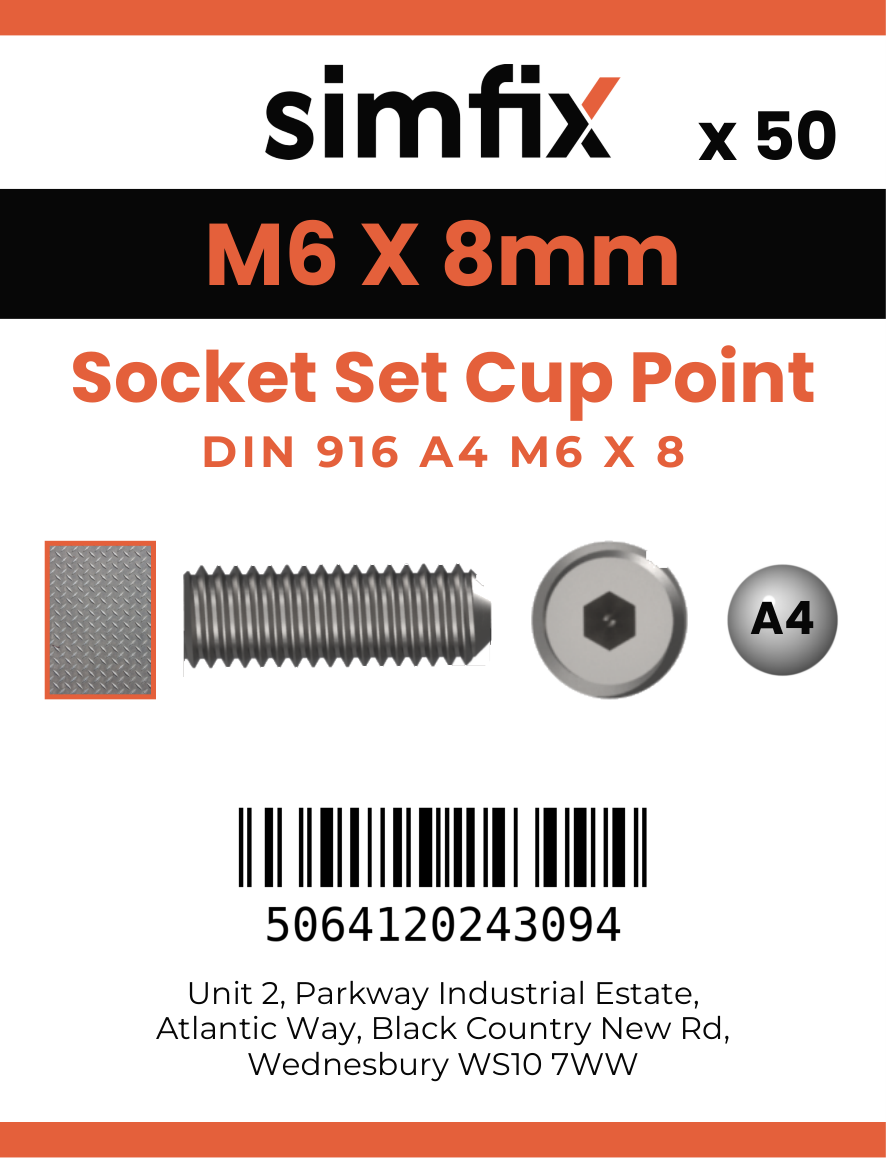 Simfix product label - 916A406008-T