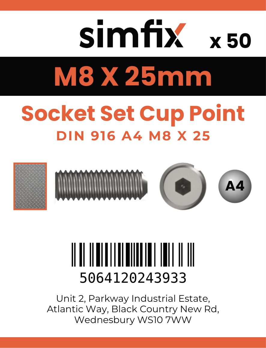 Simfix product label - 916A408025-T