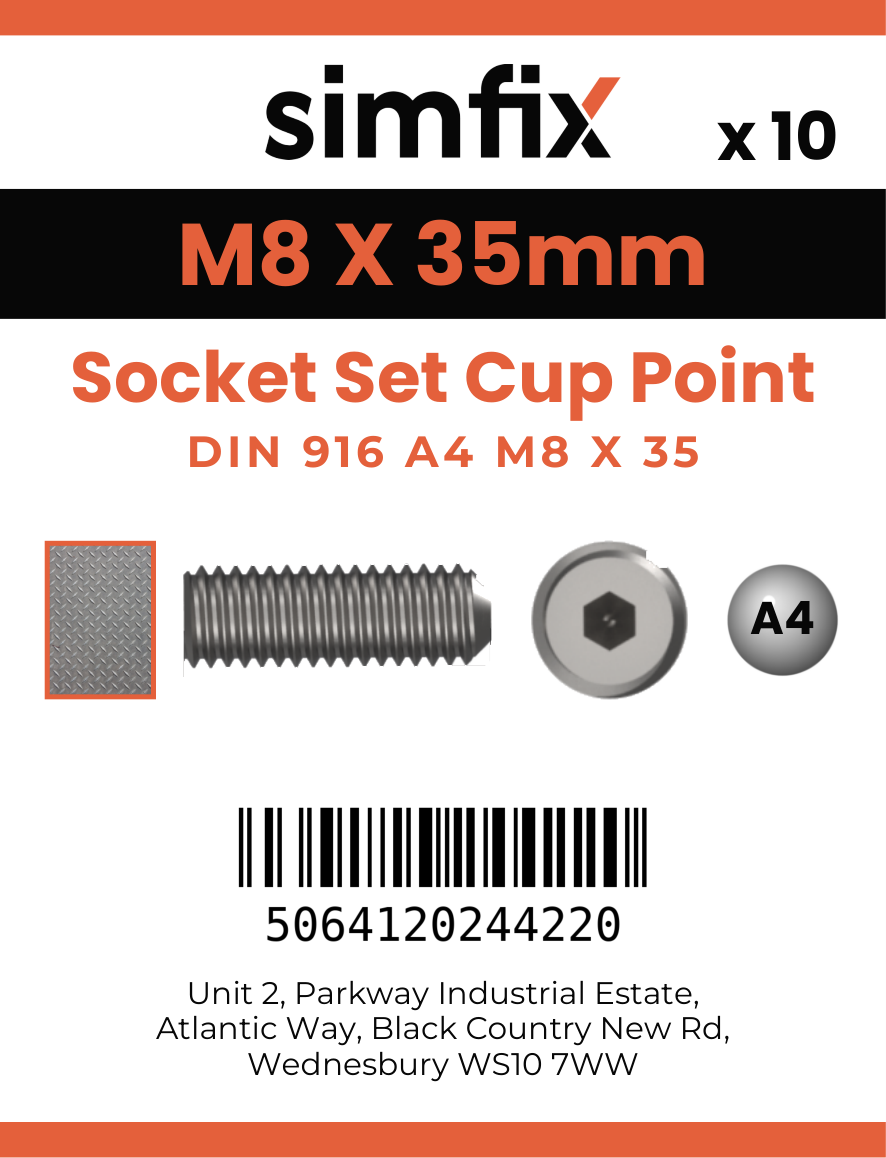 Simfix product label - 916A408035-D
