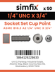 Simfix product label - 916UA214019-T