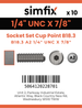 Simfix product label - 916UA214022-D