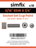 Simfix product label - 916WA2316006-D