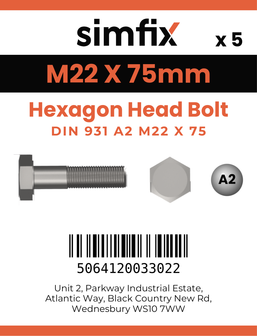 Simfix product label - 931A22207570-D