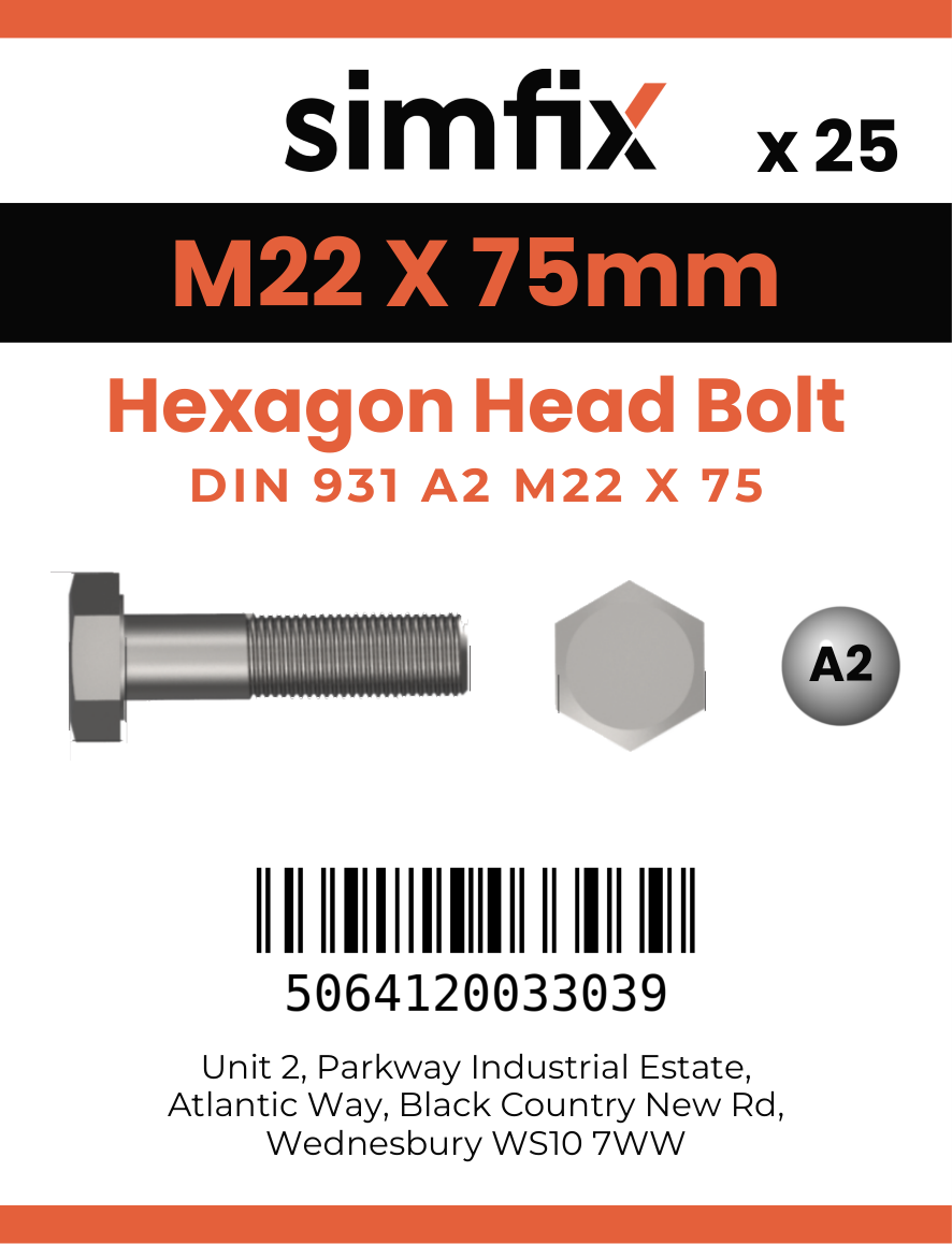 Simfix product label - 931A22207570-T