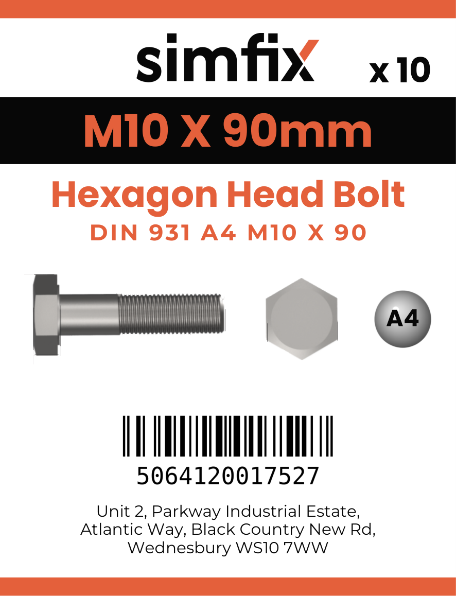 Simfix product label - 931A41009070-D