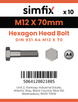 Simfix product label - 931A41207070-D