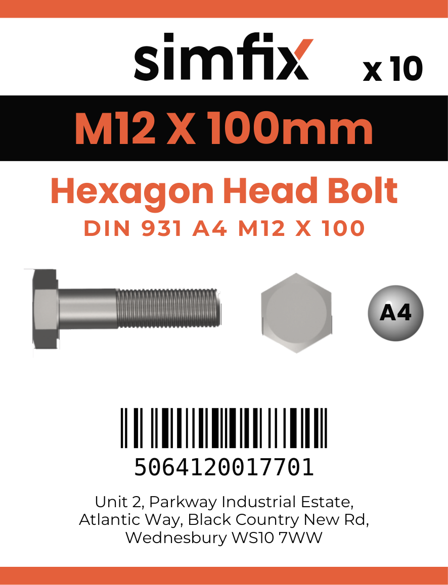Simfix product label - 931A41210080-D