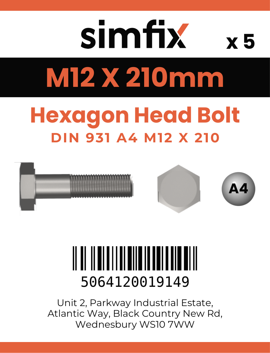 Simfix product label - 931A41221070-D