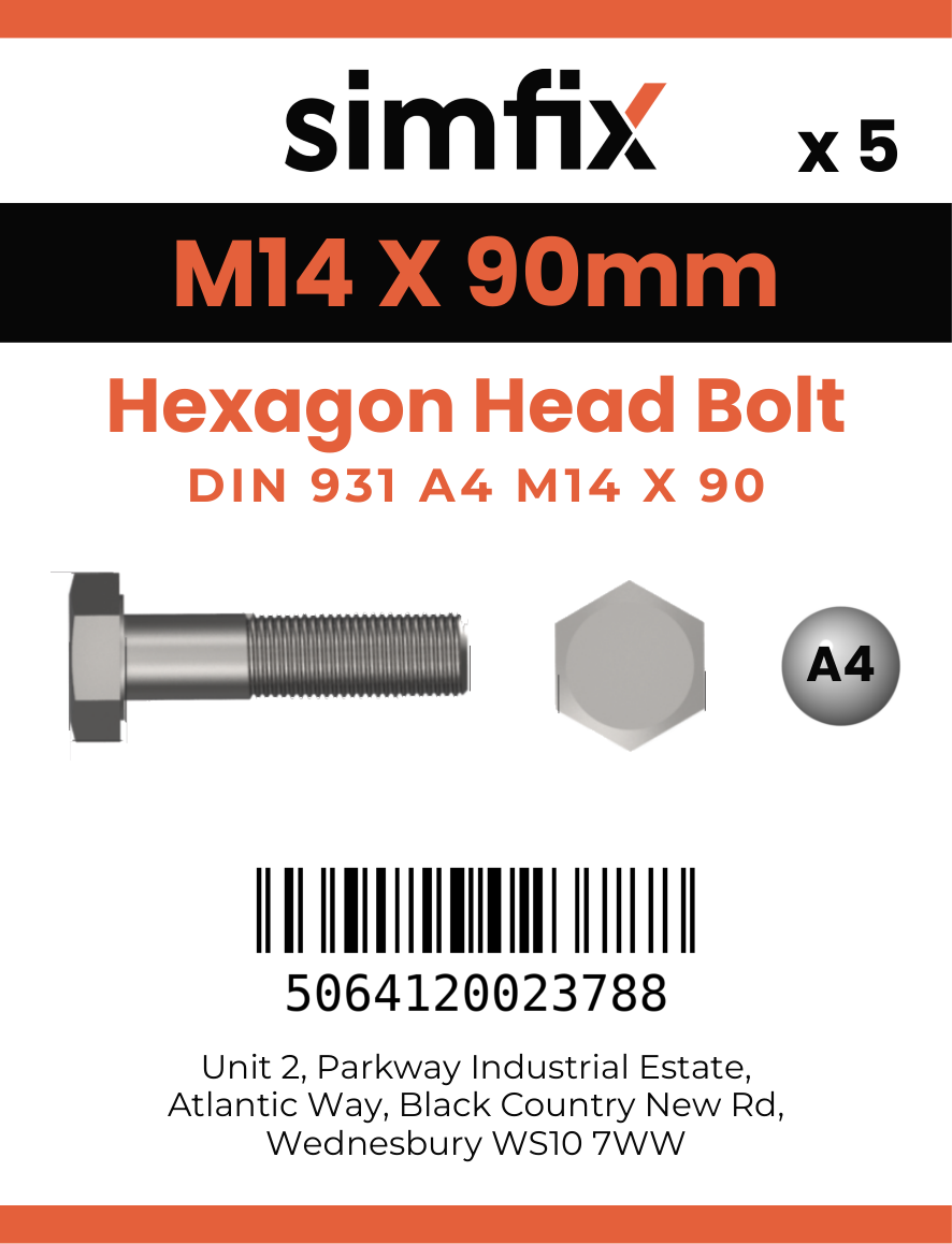 Simfix product label - 931A41409080-D