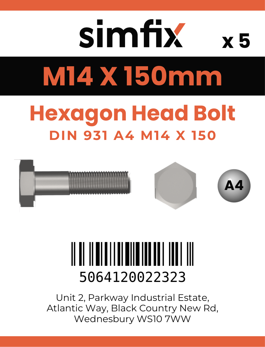 Simfix product label - 931A41415070-D