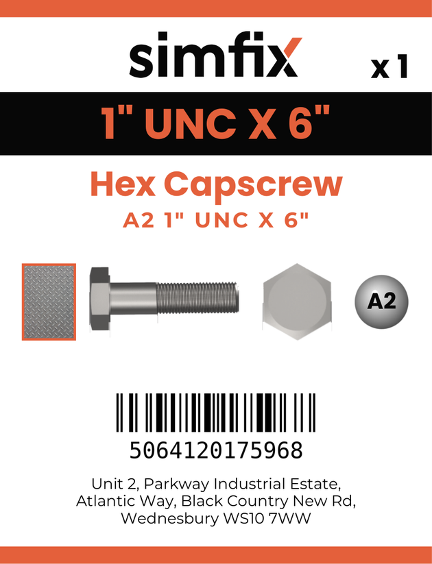 Simfix product label - 931UA2100152-D