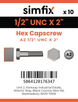 Simfix product label - 931UA212051-D