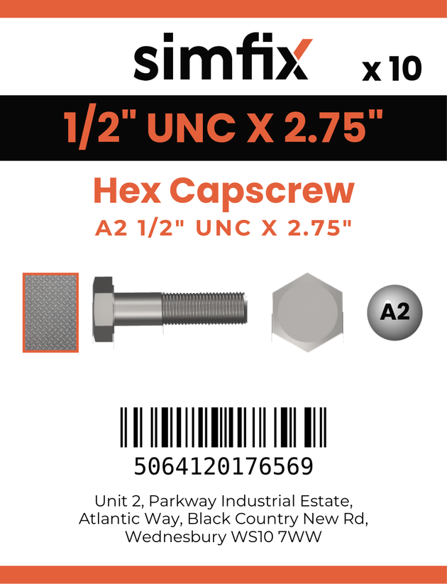 Simfix product label - 931UA212070-D