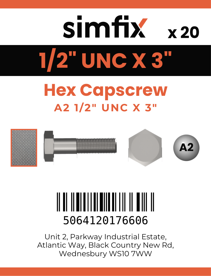 Simfix product label - 931UA212076-D