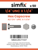 Simfix product label - 931UA214032-T