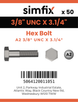 Simfix product label - 931UA238083-T