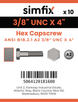 Simfix product label - 931UA238102-D