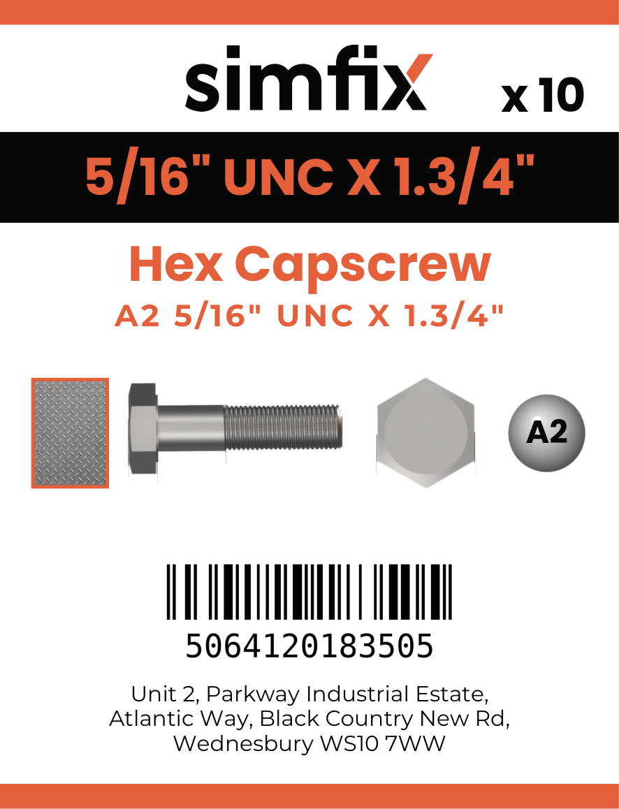 Simfix product label - 931UA2516045-D