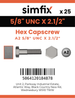 Simfix product label - 931UA258064-T