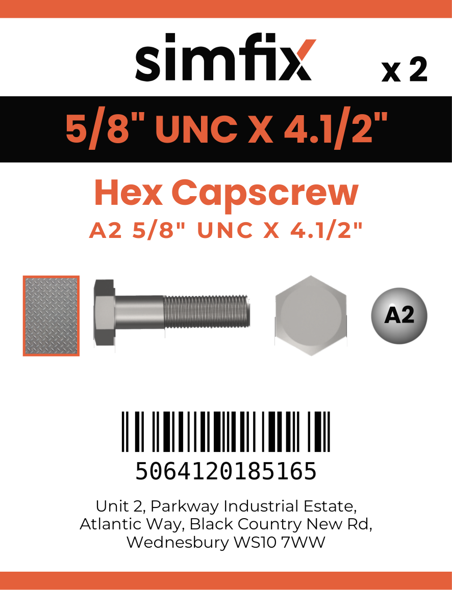 Simfix product label - 931UA258114-D
