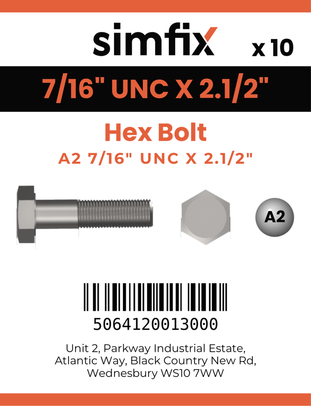 Simfix product label - 931UA2716064-D