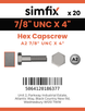 Simfix product label - 931UA278102-T