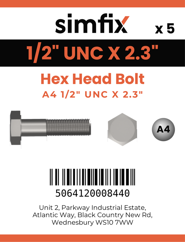 Simfix product label - 931UA412070-D