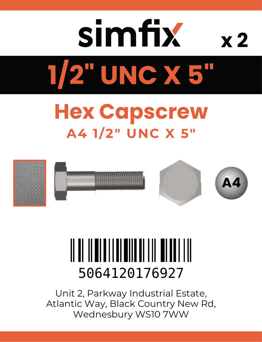 Simfix product label - 931UA412127-D