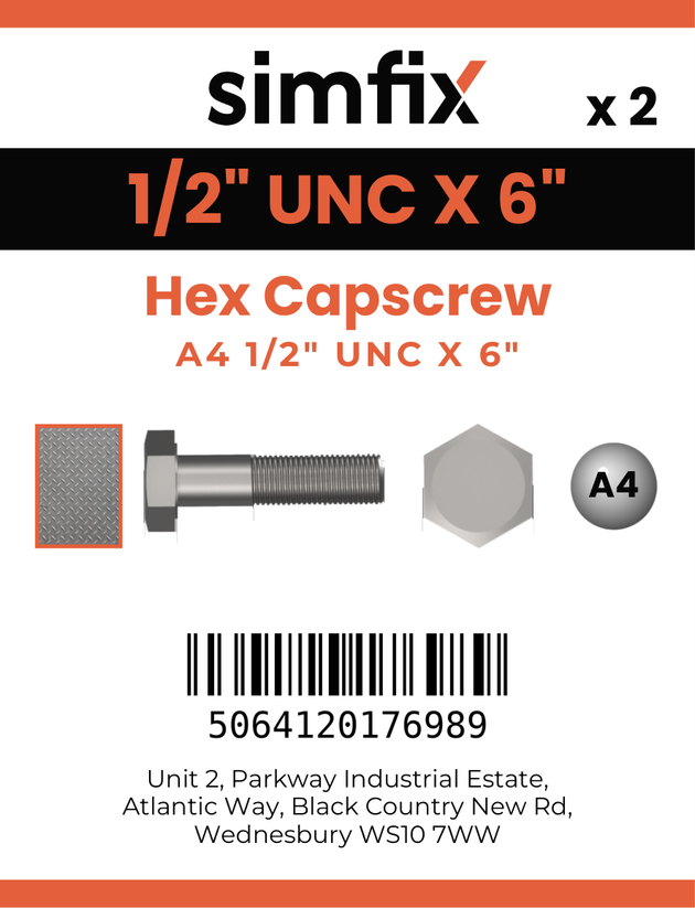 Simfix product label - 931UA412152-D