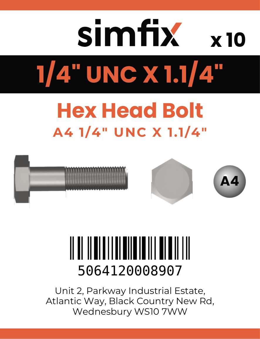 Simfix product label - 931UA414032-D