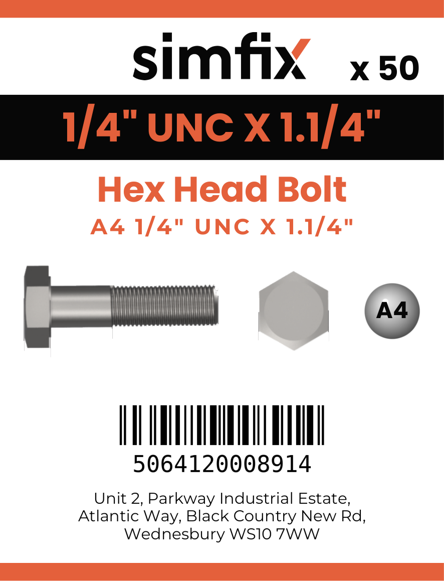 Simfix product label - 931UA414032-T