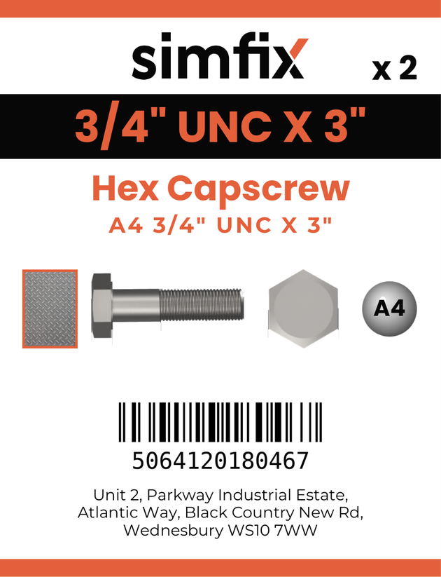 Simfix product label - 931UA434076-D