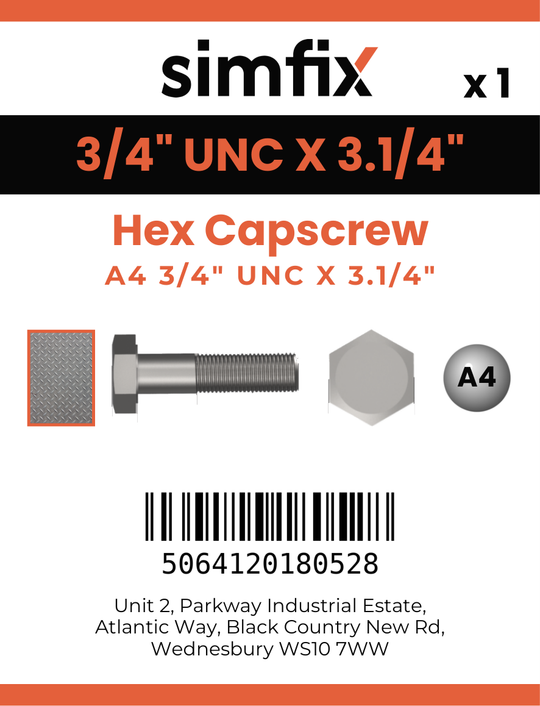 Simfix product label - 931UA434083-D