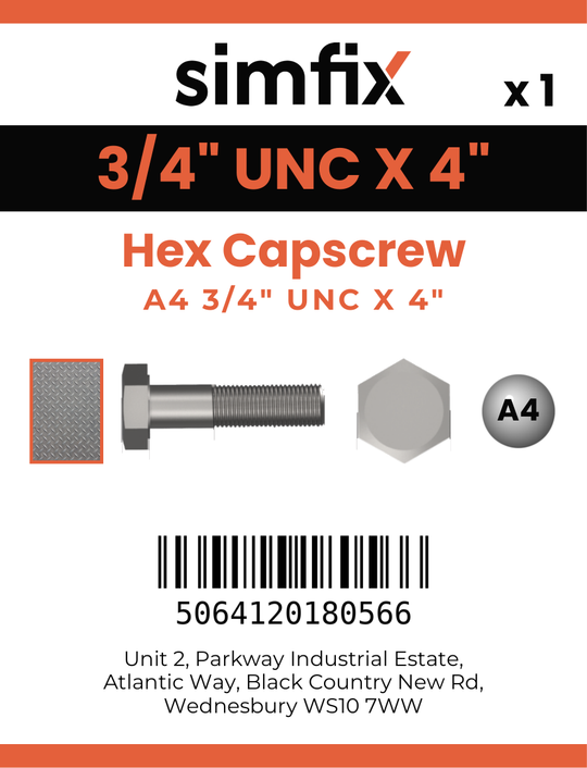 Simfix product label - 931UA434114-D