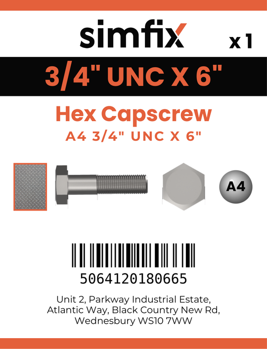 Simfix product label - 931UA434152-D
