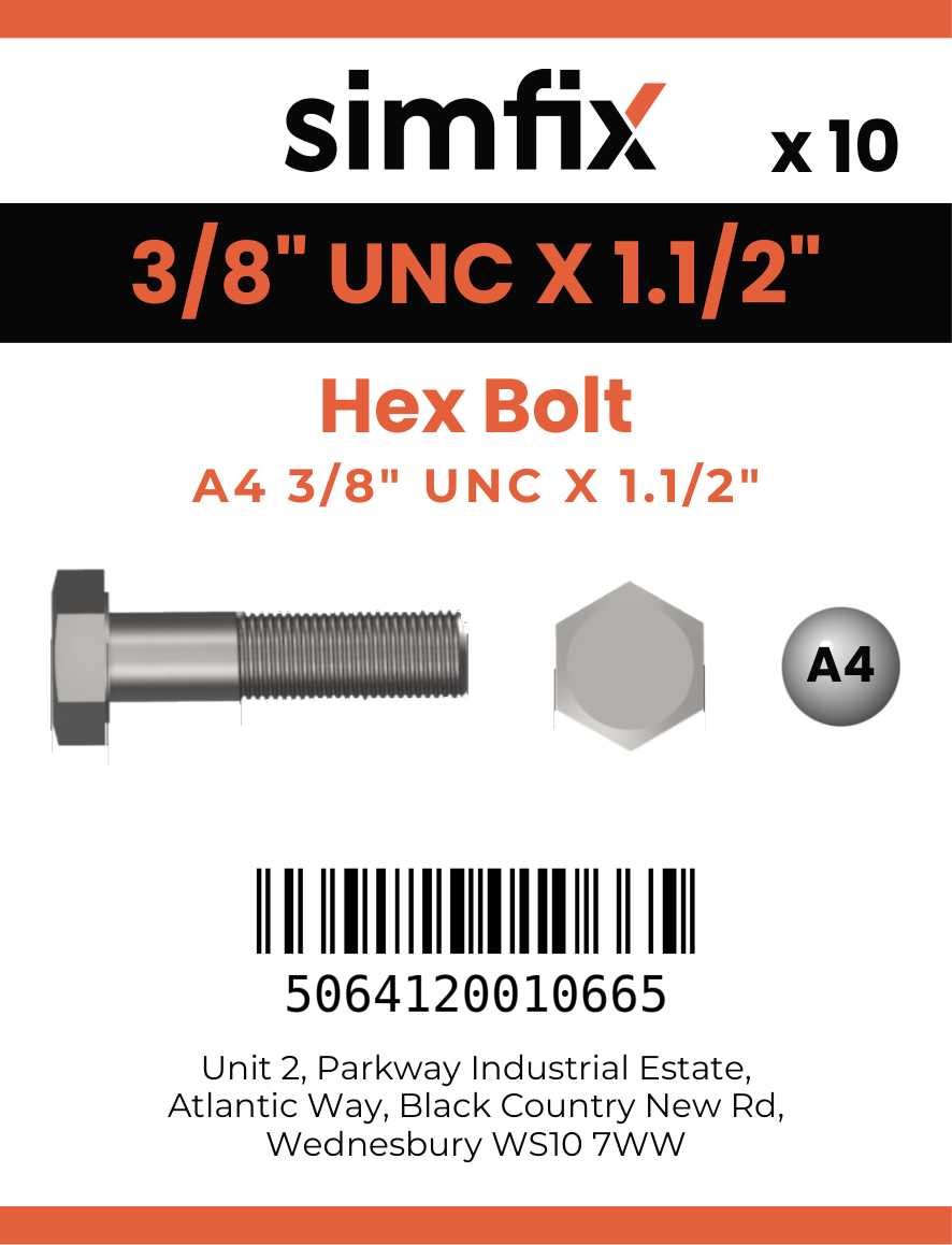 Simfix product label - 931UA438038-D