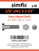 Simfix product label - 931UA438064-D