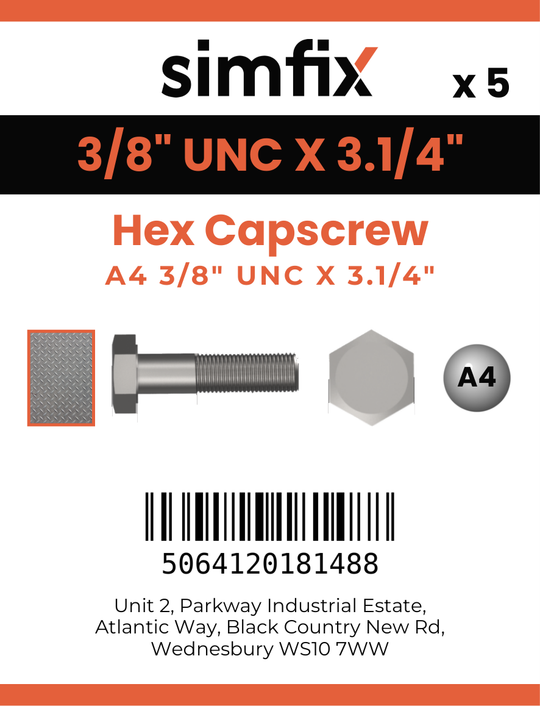 Simfix product label - 931UA438083-D