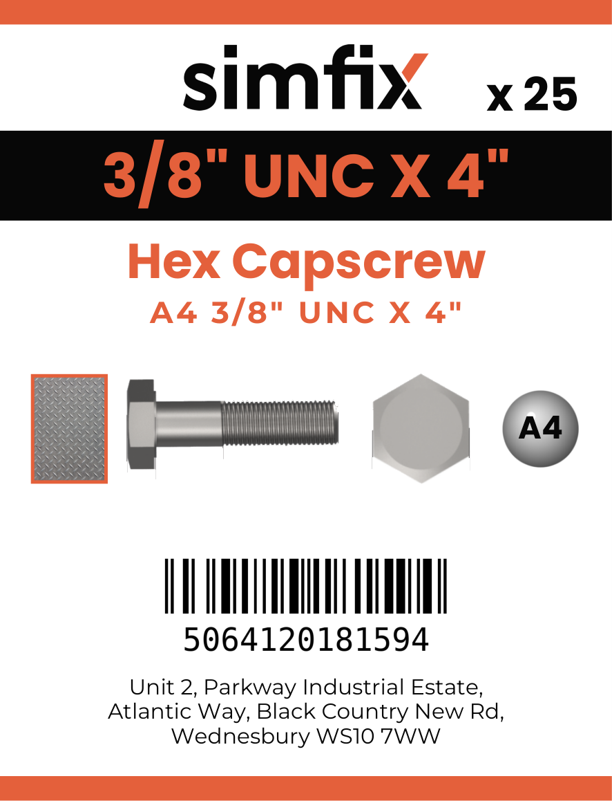 Simfix product label - 931UA438102-T