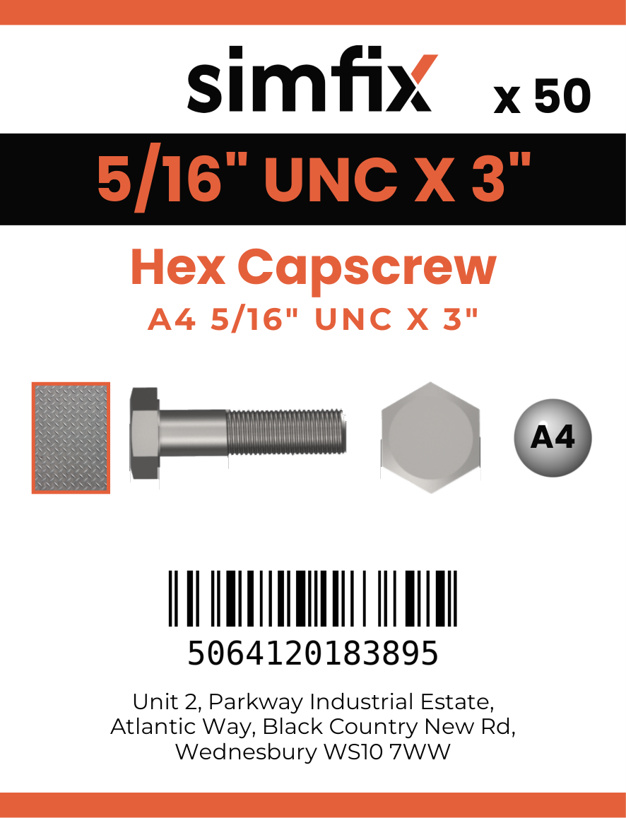Simfix product label - 931UA4516076-T