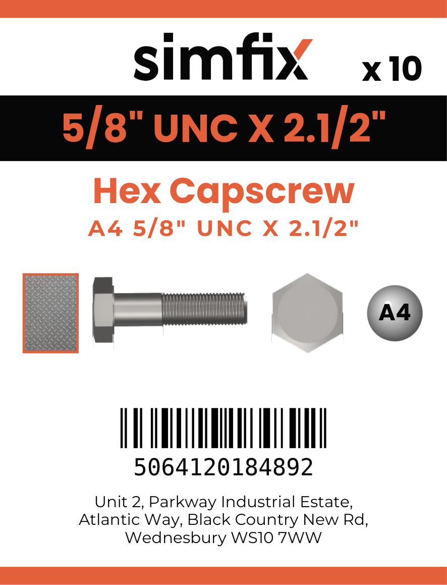 Simfix product label - 931UA458064-T