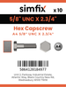 Simfix product label - 931UA458070-T