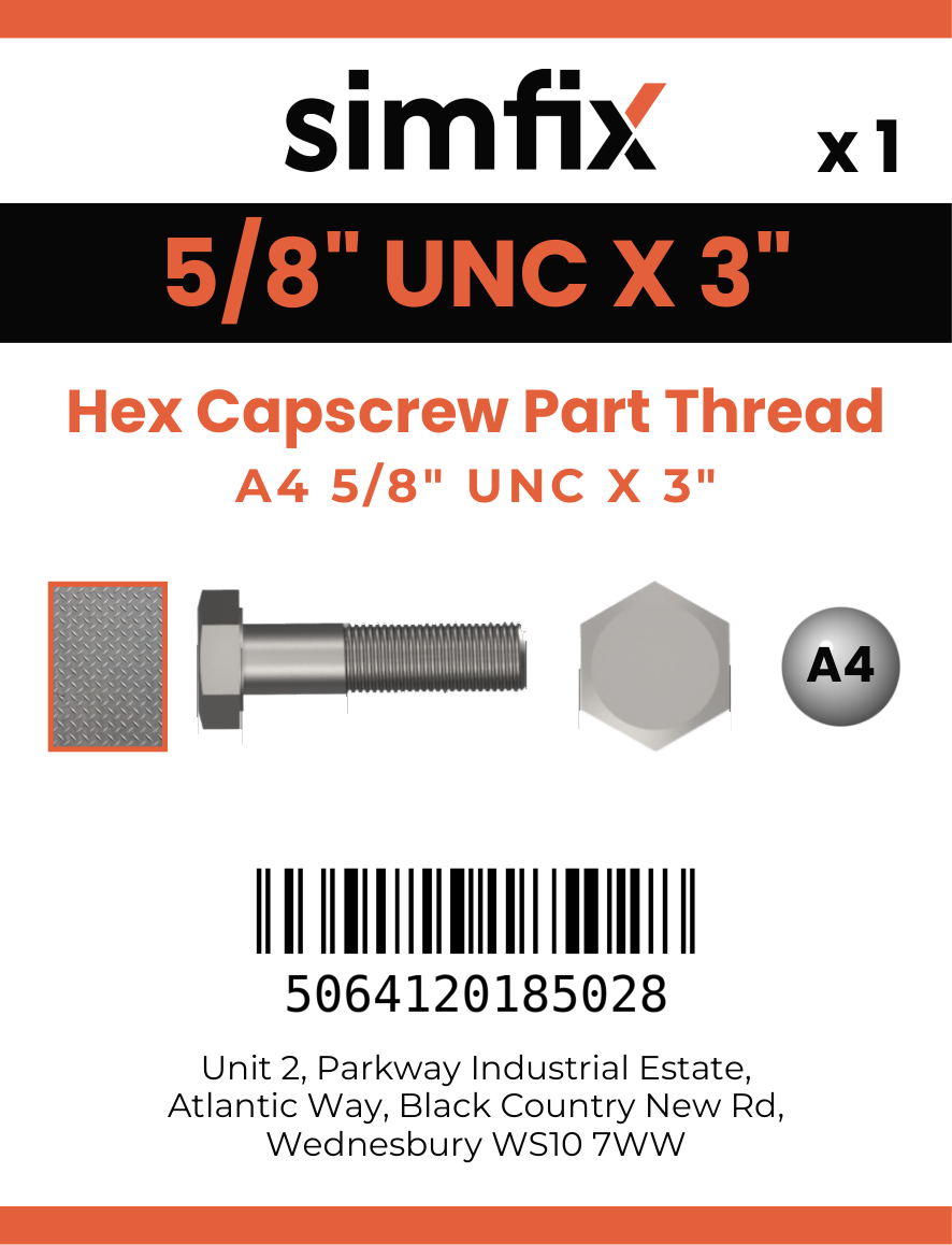 Simfix product label - 931UA458076-D