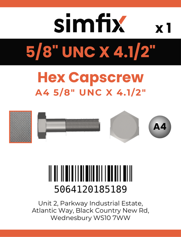 Simfix product label - 931UA458114-D