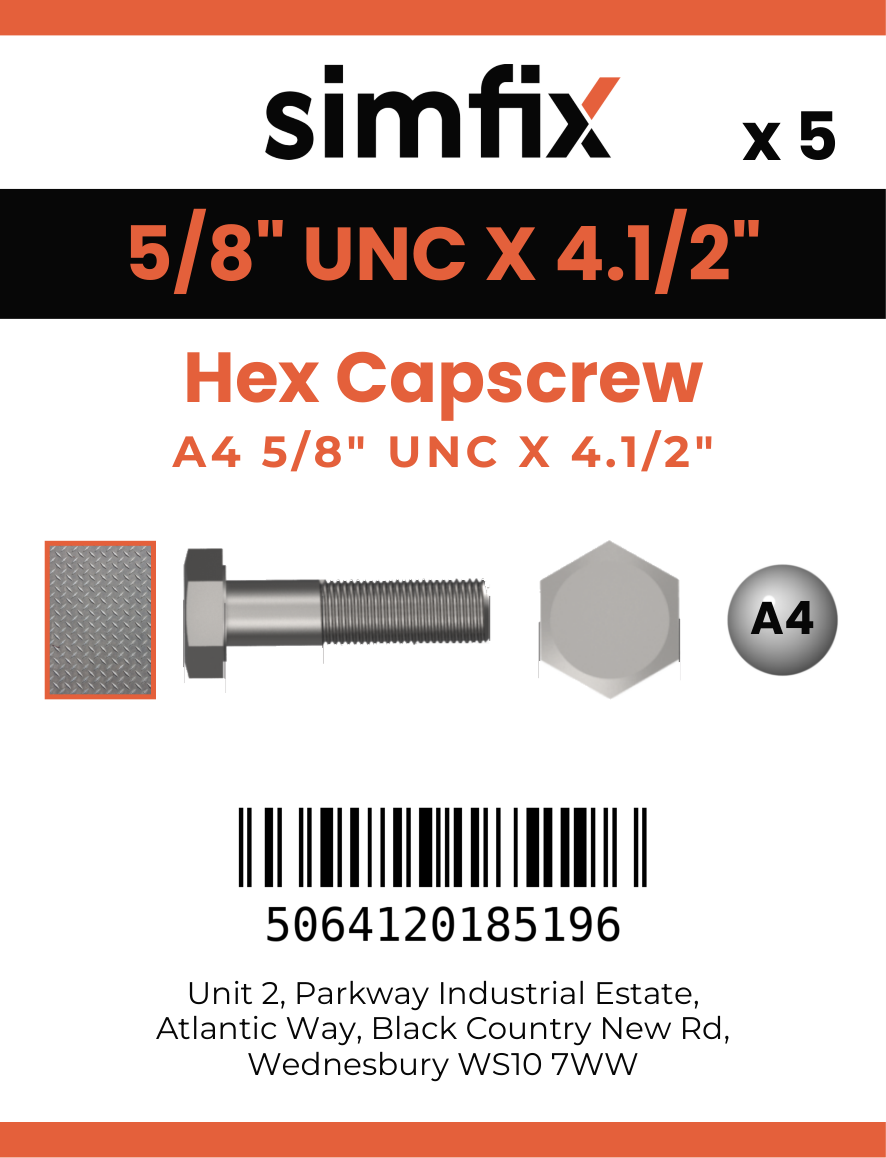 Simfix product label - 931UA458114-T